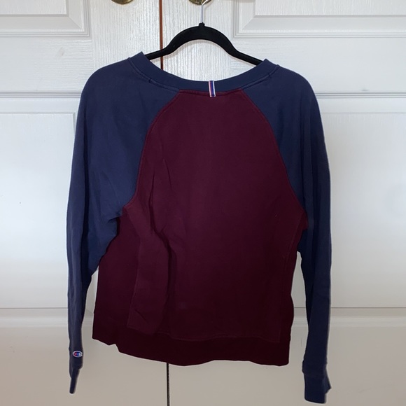 Navy and dark purple champion long sleeve - Picture 2 of 2